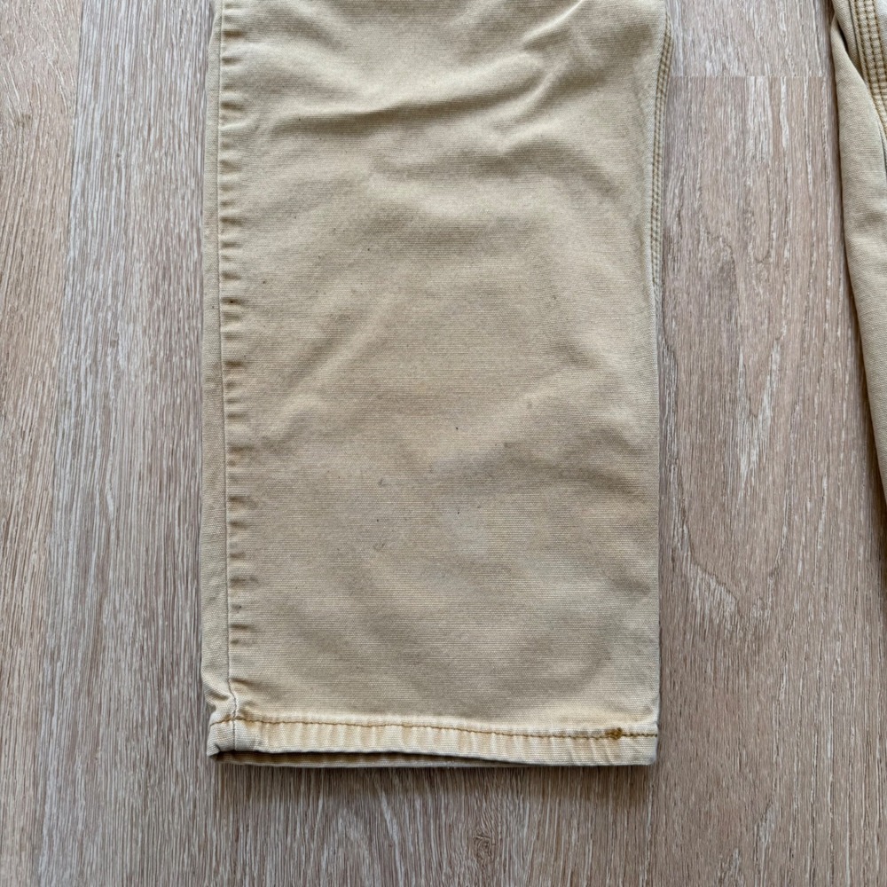 Carhartt 102517-918 Relaxed Fit Canvas Work Pants Mens 34x32 Tan Rugged Utility - Picture 9 of 12